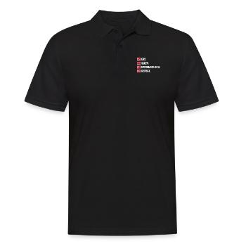 Eat Sleep Epidemiology Repeat Epidemiologist - Men's Polo Shirt - black - Front - Kai (181cm)