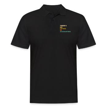Es gibt kein Weinen in der Buchhaltung Buchhalter CPA - Männer Poloshirt - Schwarz - Vorne - Kai (181cm)