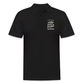 Manche Opas spielen Bingo Echte Opas Go - Männer Poloshirt - Schwarz - Vorne - Kai (181cm)