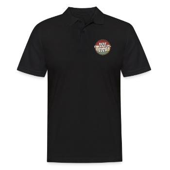 Vintage Best Financial Advisor Ever Finance Advice - Men's Polo Shirt - black - Front - Kai (181cm)