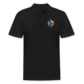 Golfer Golfspieler Golfer Golfer - Männer Poloshirt - Schwarz - Vorne - Kai (181cm)