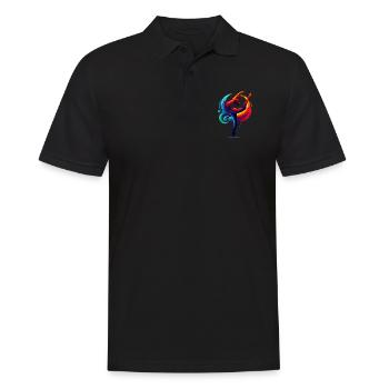 Turnerin Akrobatinnen Gymnastik Gymnastik Gymnastik - Männer Poloshirt - Schwarz - Vorne - Kai (181cm)