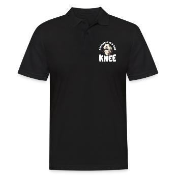 Happiness Is A New Knee Bionic Joint Replacement - Men's Polo Shirt - black - Front - Kai (181cm)