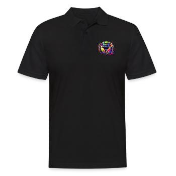 Colorful Pop Art Crab Crabs - Men's Polo Shirt - black - Front - Kai (181cm)