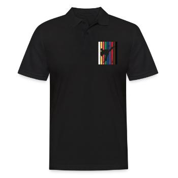 Karate Belt Colors Mens - Men's Polo Shirt - black - Front - Kai (181cm)