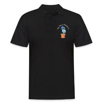 Gartenarbeit Der Pflanzenflüsterer - Männer Poloshirt - Schwarz - Vorne - Kai (181cm)