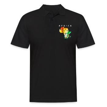 Afrique - Polo Homme - noir - Devant - Kai (181cm)