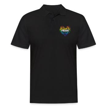 Mots d’amour de fierté - Polo Homme - noir - Devant - Kai (181cm)