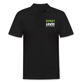 Zombie T-Shirt Halloween - Polo Homme - noir - Devant - Kai (181cm)