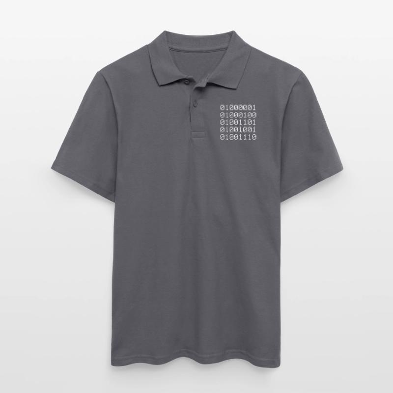 Admin Binary Binary Code Coder Computer Scientist Binary 01 Men's Polo Shirt