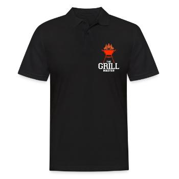 Grillen Grill BBQ Sommer Fest Geschenkidee - Männer Poloshirt - Schwarz - Vorne - Kai (181cm)