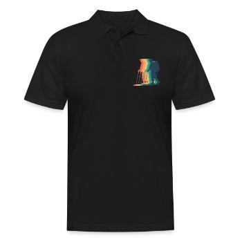 Randonneur Masculin Coloré - Polo Homme - noir - Devant - Kai (181cm)
