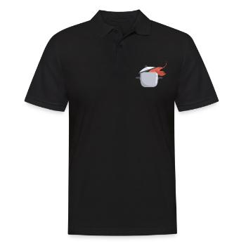 Hummertopf Hummer Languste Meeresfrüchte - Männer Poloshirt - Schwarz - Vorne - Kai (181cm)