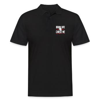 Drum Life m’a choisi comme batteur - Polo Homme - noir - Devant - Kai (181cm)