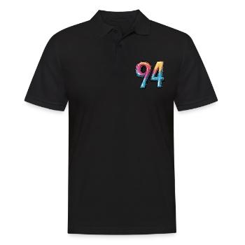 Bande dessinée à 94 numéros - Polo Homme - noir - Devant - Kai (181cm)