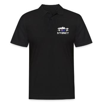 Sydney - Men's Polo Shirt - black - Front - Kai (181cm)