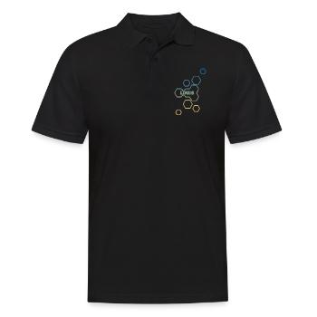 Camouflage avec des nids d'abeilles pour Louis - Polo Homme - noir - Devant - Kai (181cm)