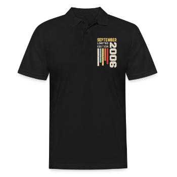Septembre 2006 Cadeau anniversaire Septembre 2006 - Polo Homme - noir - Devant - Kai (181cm)