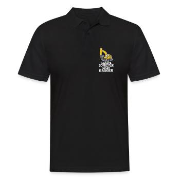 Tausche Schwester gegen Bagger - Männer Poloshirt - Schwarz - Vorne - Kai (181cm)