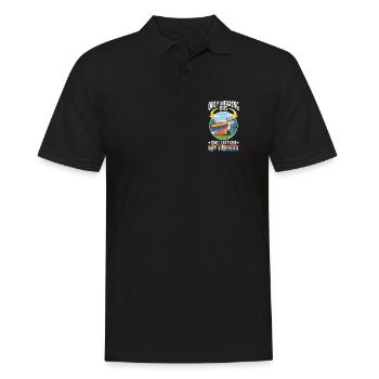 Certified furry - Männer Poloshirt - Schwarz - Vorne - Kai (181cm)