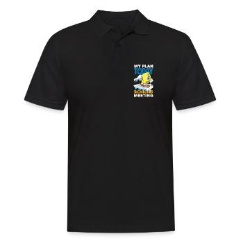 Snowboarden Snowboardtreffen Sessellift - Männer Poloshirt - Schwarz - Vorne - Kai (181cm)