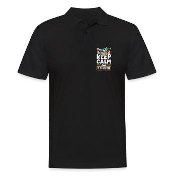 Funny Ukulele Designs and Sayings - Men's Polo Shirt - black - Front - Kai (181cm)