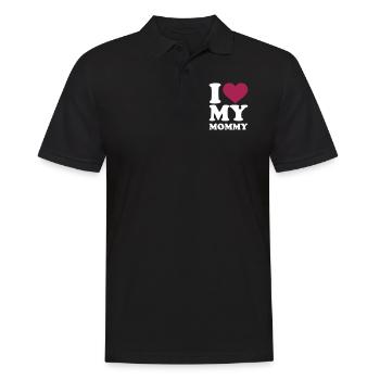 J'aime ma maman - Polo Homme - noir - Devant - Kai (181cm)