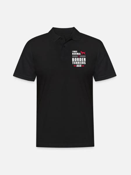 Border Terrier - Men's Polo Shirt - black