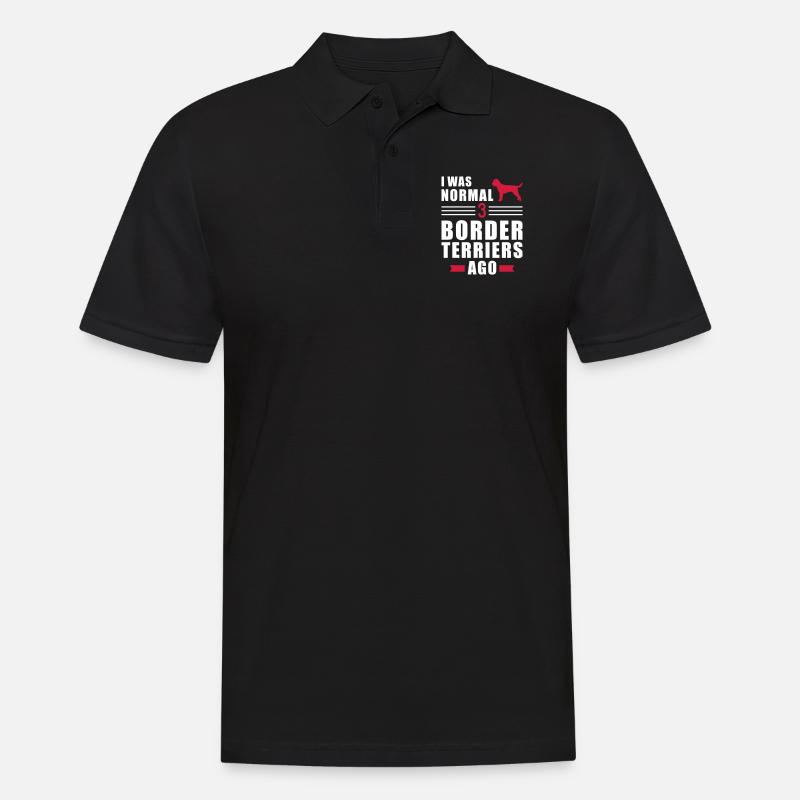 Border Terrier - Men's Polo Shirt - black