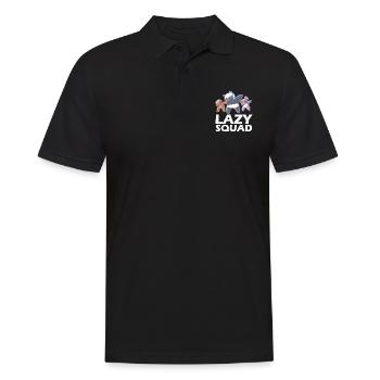 Lazy Squad - Dabbing Panda Sloth Koala Bear - Men's Polo Shirt - black - Front - Kai (181cm)