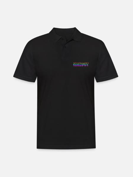 margot rs rainbow - Men's Polo Shirt - black