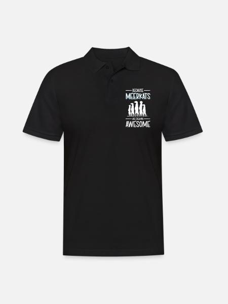 Les suricates sont drôles - Polo Homme - noir