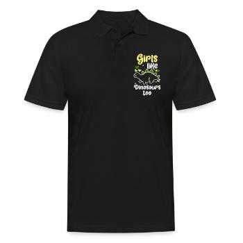 T-Rex Saurier Archäologie - Männer Poloshirt - Schwarz - Vorne - Kai (181cm)