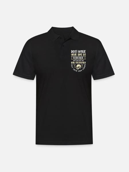 Karma Attitude Motivation Spiritual - Men's Polo Shirt - black