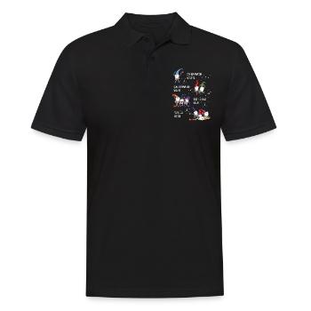 Glühwein Wichtel (Vier-Gesellen-Edition) - Männer Poloshirt - Schwarz - Vorne - Kai (181cm)