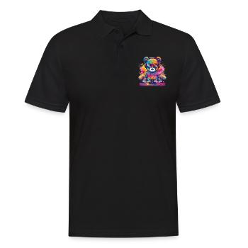DJ coloré Teddy - Polo Homme - noir - Devant - Kai (181cm)