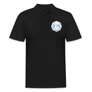Petit ours polaire dans la glace - Polo Homme - noir - Devant - Kai (181cm)