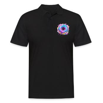 Explosion de beignets colorés - Polo Homme - noir - Devant - Kai (181cm)