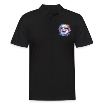 Cooles Schaf mit Sonnenbrille - Männer Poloshirt - Schwarz - Vorne - Kai (181cm)