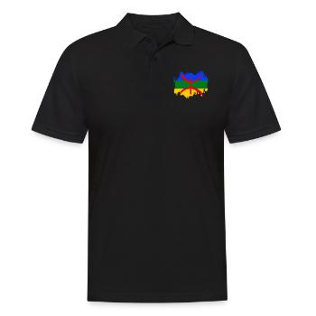 Amazigh - Polo Homme - noir - Devant - Kai (181cm)