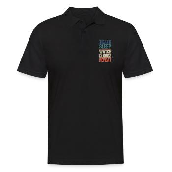 Météorologue Citation Cadeau Météorologie - Polo Homme - noir - Devant - Kai (181cm)