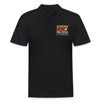 Surfing Sport Beach Surfboard Ocean Sunshine Surf - Männer Poloshirt - Schwarz - Vorne - Kai (181cm)