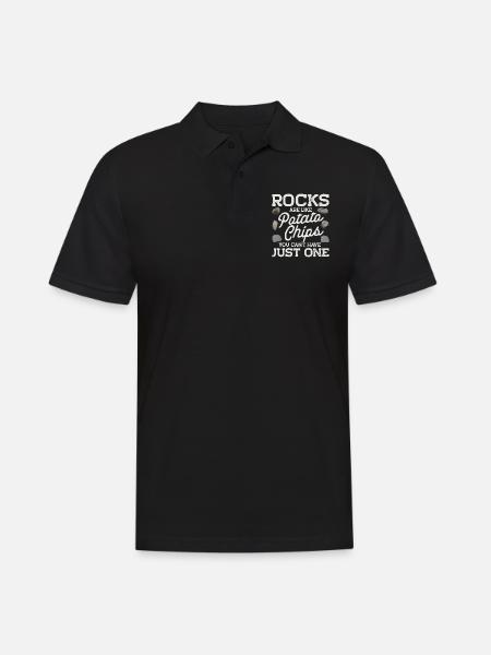Rock Collecting Geology Geologist - Men's Polo Shirt - black
