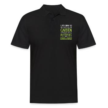 Pflanzen Gartenarbeit Gärtner Landschaftsarchitekt - Männer Poloshirt - Schwarz - Vorne - Kai (181cm)