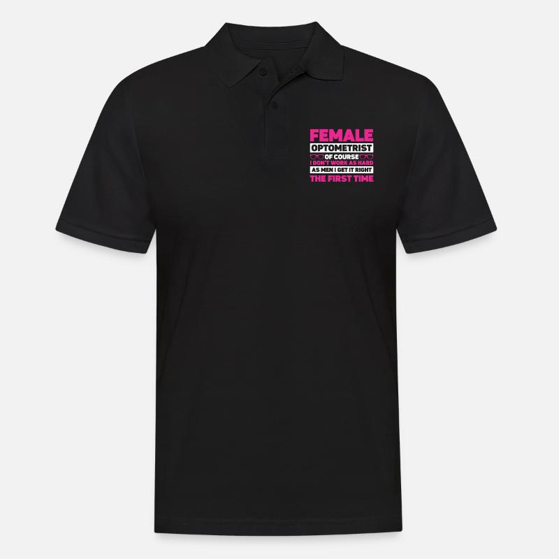Optiker Geschenk Optometrie - Männer Poloshirt - Schwarz