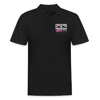 Caregiver Gift Nurse - Men's Polo Shirt - black - Front - Kai (181cm)