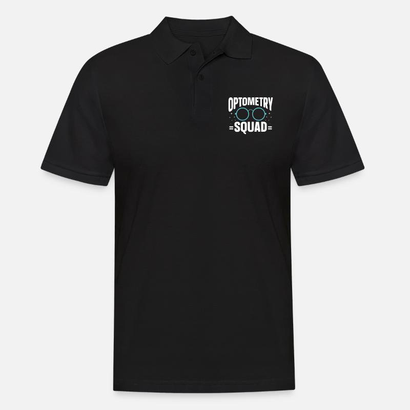 Optometrist Optiker Optometrie - Männer Poloshirt - Schwarz