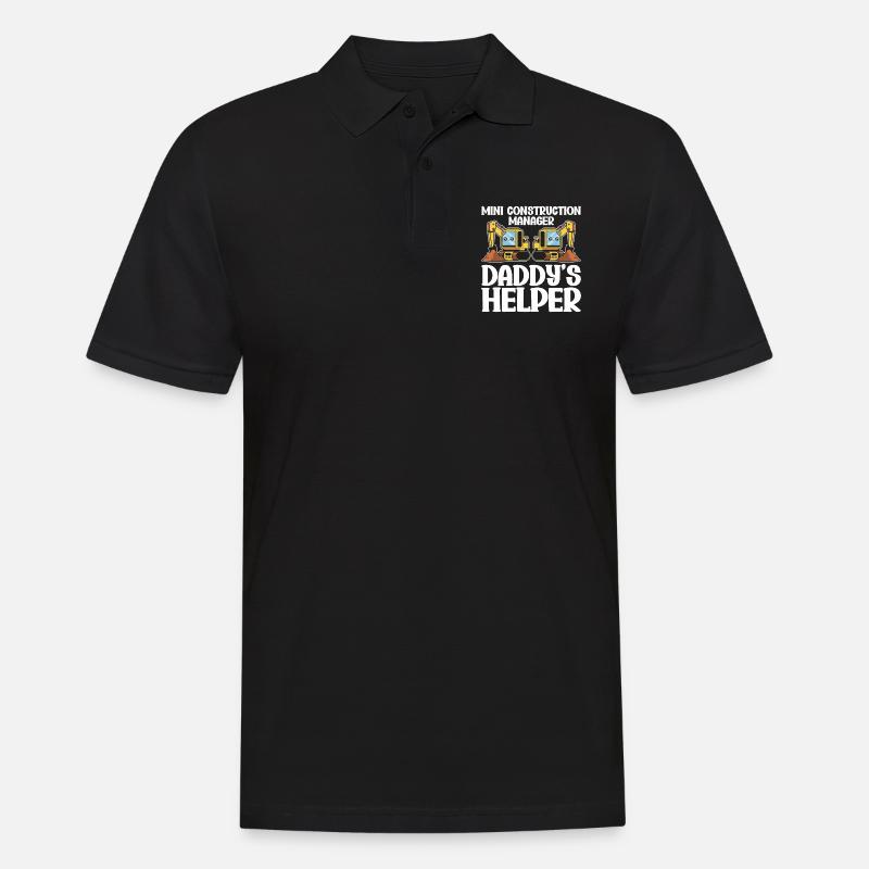Bauprojektmanager - Männer Poloshirt - Schwarz