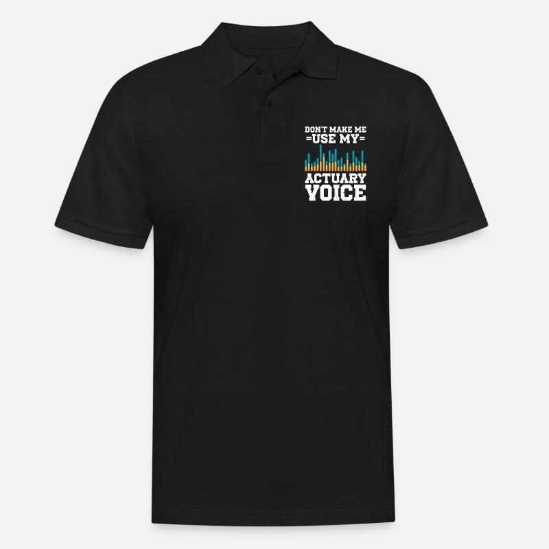 Aktuar Statistiker - Männer Poloshirt - Schwarz