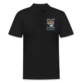 Ramen Lover Soupe de nouilles japonaise Ramen - Polo Homme - noir - Devant - Kai (181cm)